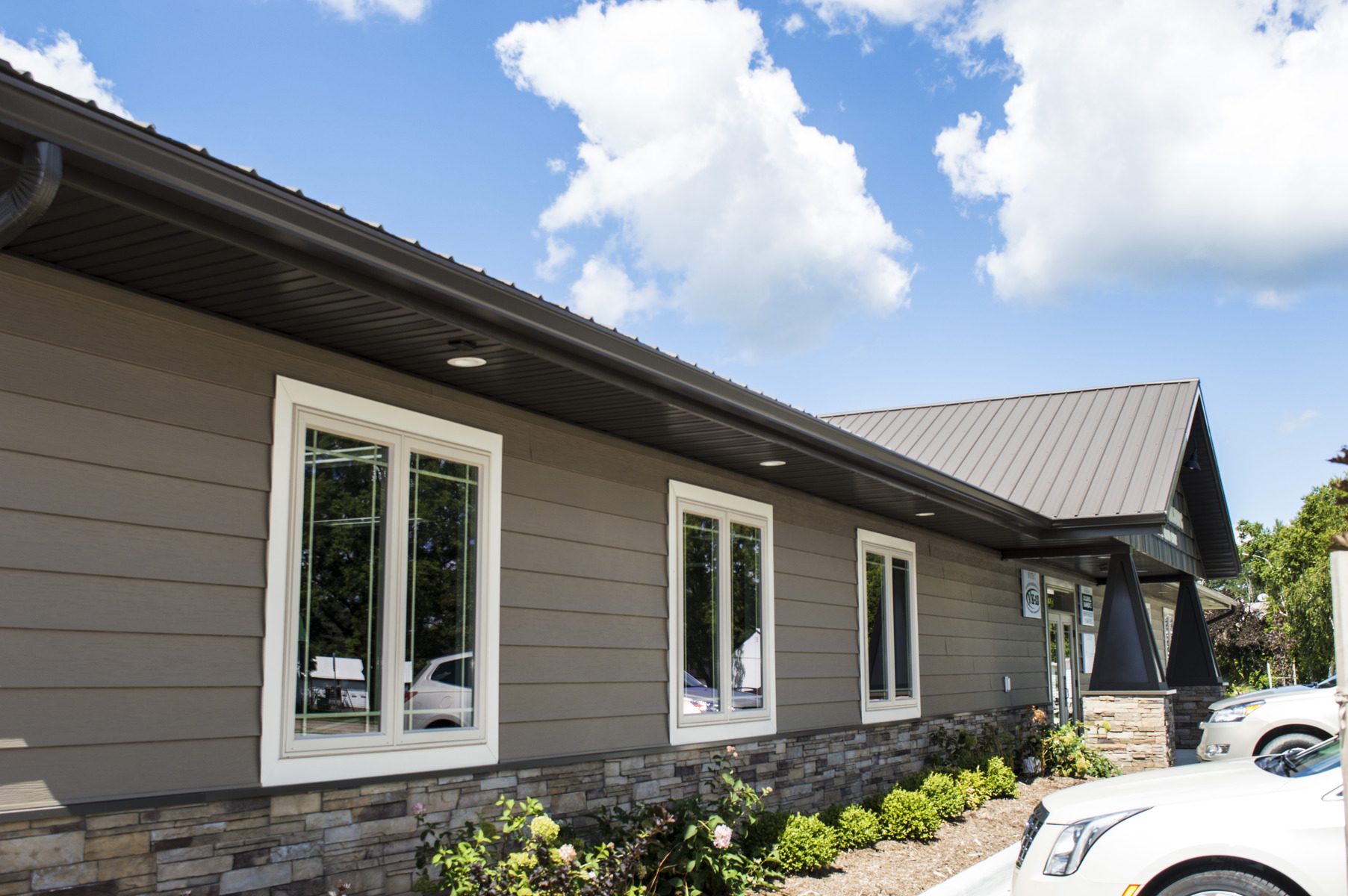building with steel siding